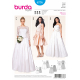 Střih Burda číslo 6776 korzetové svatební šaty se spodničkou, plesové šaty