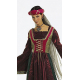 Střih Burda číslo 2509 středověké šaty, klobouk se závojem