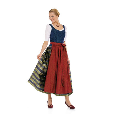 Střih Burda číslo 7870 krojová sukně, krojová zástěrka, krojová halenka