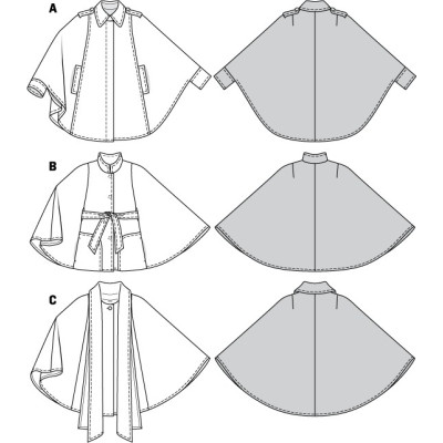 Střih Burda číslo 7422 plášť