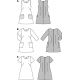 Střih Burda číslo 6721 áčkové šaty, mini šaty, šaty s kapsami