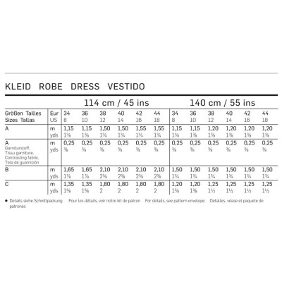 Střih Burda číslo 6721 áčkové šaty, mini šaty, šaty s kapsami