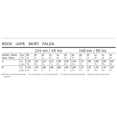 Střih Burda 6733, návod na šití: zavinovací sukně