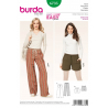 Střih Burda číslo 6735 široké kalhoty, šortky