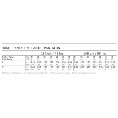 Střih Burda číslo 6735 široké kalhoty, šortky