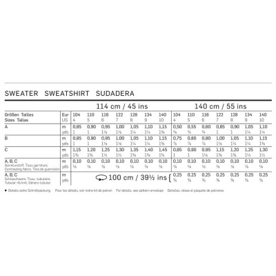Střih Burda číslo 9407 jednoduchá dětská mikina, svetr
