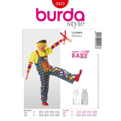 Střih Burda číslo 2453 klaun