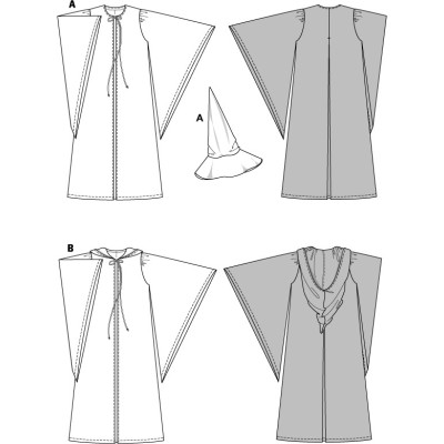 Střih Burda číslo 2483 čaroděj, Gandalf, mág