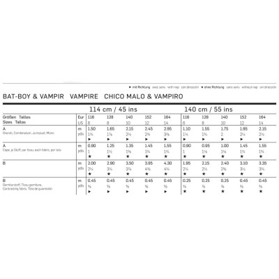 Střih Burda číslo 2791 upír, superhrdina