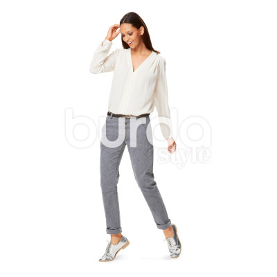 Střih Burda číslo 6632 halenka, propínací halenka, košile