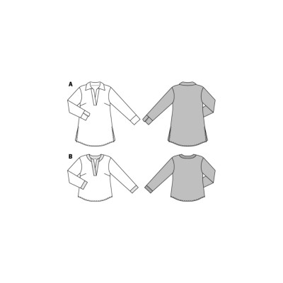Střih Burda číslo 6633 tunika, volná tunika