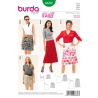 Střih Burda 6682, návod na šití: áčková sukně, mini sukně, dlouhá sukně