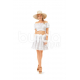 Střih Burda číslo 6684 jednoduché letní šaty, halenka Carmen