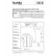 Střih Burda číslo 6608 tričkové šaty, jednoduchý kabátek