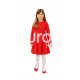 Střih Burda číslo 9379 dětské šaty s kolovou sukní