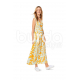 Střih Burda číslo 6496 empírové šaty, dlouhé letní šaty