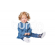 Střih Burda číslo 9348 dětské áčkové šaty, tunika, kalhoty