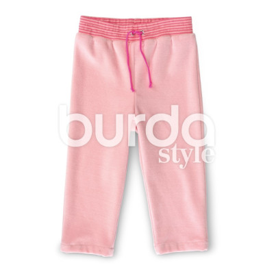 Střih Burda číslo 9349 dětská tepláková souprava, mikina s kapucí, tepláky