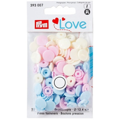 Patentky kulaté "Color Snaps" (30 ks) PRYM Love