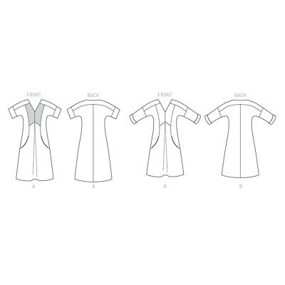 Střih Butterick 6567 šaty s kapsami