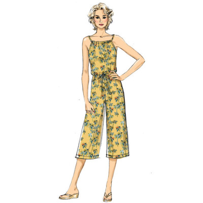 Střih Butterick 6566 overal, šaty