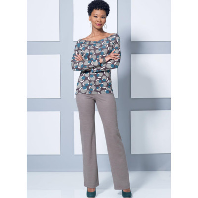 Střih Butterick 6495 overal, šaty, tričko, kardigan, kalhoty