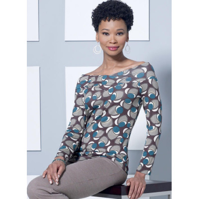 Střih Butterick 6495 overal, šaty, tričko, kardigan, kalhoty