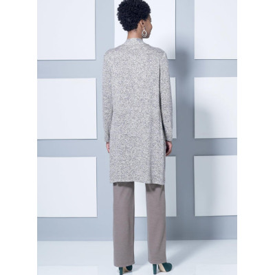 Střih Butterick 6495 overal, šaty, tričko, kardigan, kalhoty