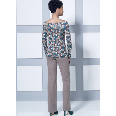 Střih Butterick 6495 overal, šaty, tričko, kardigan, kalhoty