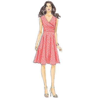 Střih Butterick 6446 zavinovací šaty, letní šaty