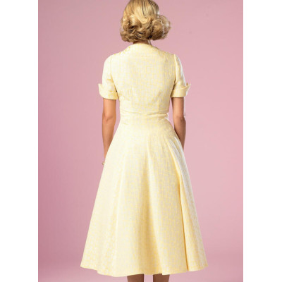 Střih Butterick 6018 Retro košilové šaty