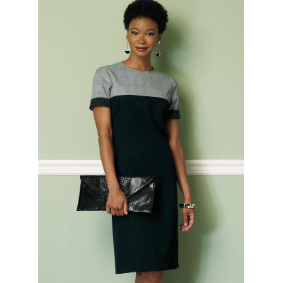 Střih Butterick 6410 pouzdrové šaty s límečkem