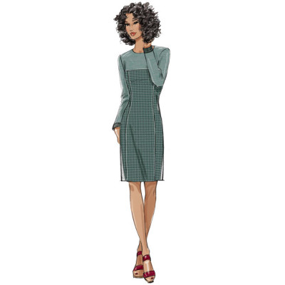 Střih Butterick 6410 pouzdrové šaty s límečkem