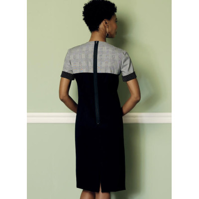 Střih Butterick 6410 pouzdrové šaty s límečkem