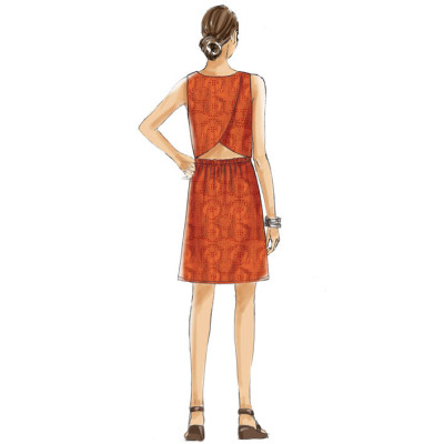 Střih Butterick 6351 šaty bez rukávů, overal