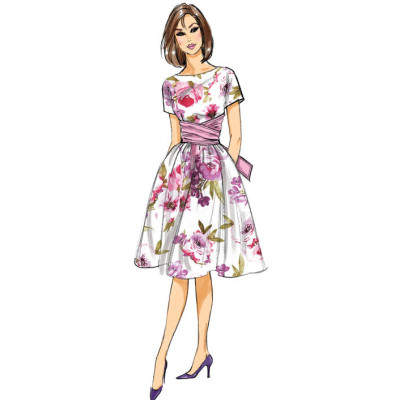 Střih Butterick 6318 Retro šaty