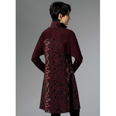 Střih Butterick 6254 kabát, kabátové šaty