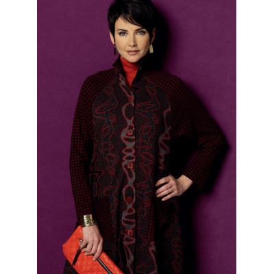 Střih Butterick 6254 kabát, kabátové šaty