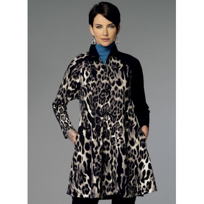 Střih Butterick 6254 kabát, kabátové šaty
