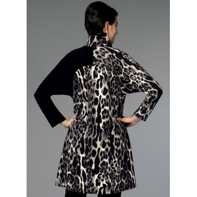 Střih Butterick 6254 kabát, kabátové šaty