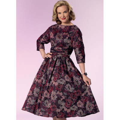 Střih Butterick 6242 Retro šaty