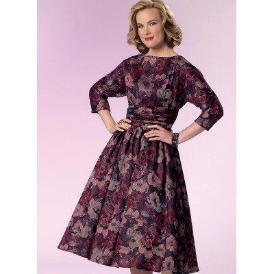 Střih Butterick 6242 Retro šaty