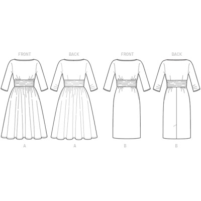 Střih Butterick 6242 Retro šaty