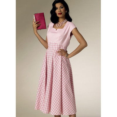 Střih Butterick 6212 Retro zavinovací šaty