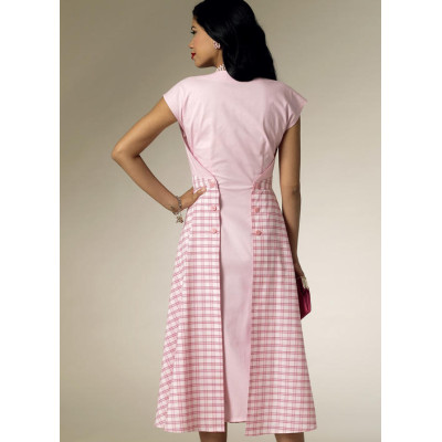 Střih Butterick 6212 Retro zavinovací šaty