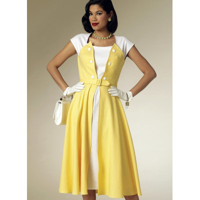 Střih Butterick 6211 Retro šaty
