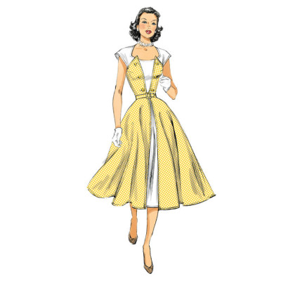 Střih Butterick 6211 Retro šaty