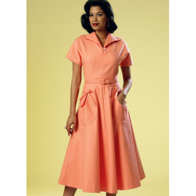 Střih Butterick 6055 Retro šaty