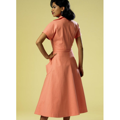Střih Butterick 6055 Retro šaty