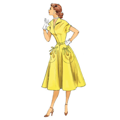 Střih Butterick 6055 Retro šaty